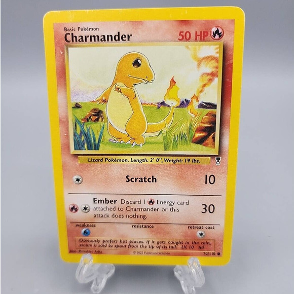 Charmander Pokemon Legendary Collection Trading Card 70/110 WOTC - Picture 1 of 6